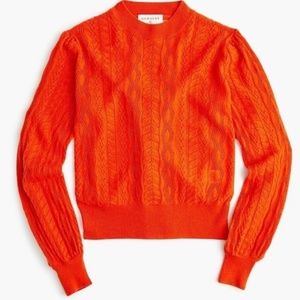 Demylee J.Crew Wool Balloon Sleeve Sweater M